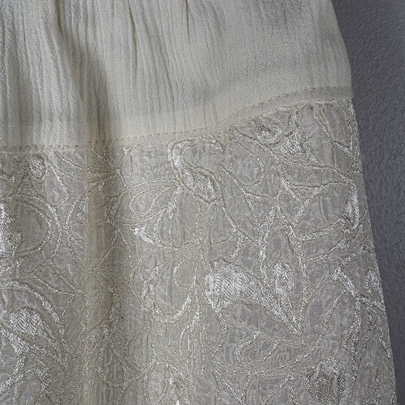 Nolan Miller 8 Ivory Cream Two Piece Pencil Skirt Strap Top Bridal Set VTG - Picture 12 of 13